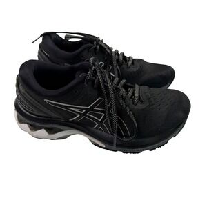 Asics Gel-Kayano 27 Womens Running Shoes Black Silver 1012A713 Wide Size 6